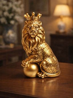 Smokey Cocktail - Lion Family Sculpture Decor-Option B