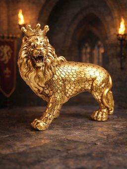 Smokey Cocktail - Lion Family Sculpture Decor-Option A