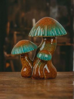 Smokey Cocktail - Three-In-One Mushroom Sculpture-Option A - Blue
