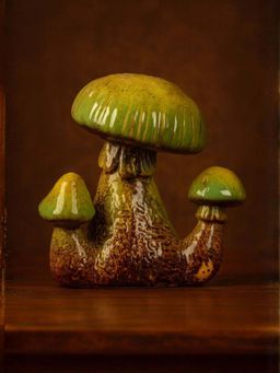 Smokey Cocktail - Three-In-One Mushroom Sculpture-Option B - Green