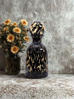 Smokey Cocktail - Glass Flower Vase- Option A - Amber