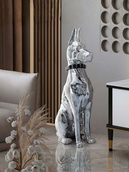 Smokey Cocktail - Silver Doberman Guard Decor - Silver