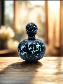 Smokey Cocktail - Glass Flower Vase- Option C - Blue