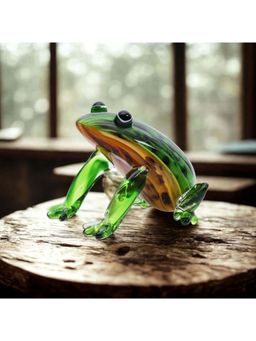 Smokey Cocktail - Crystal Frog Decor - Green