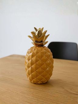 Smokey Cocktail - Pineapple Tabletop Decor - Yellow