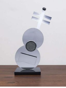 Smokey Cocktail - Crystal Guitar Decor-Large- Grey