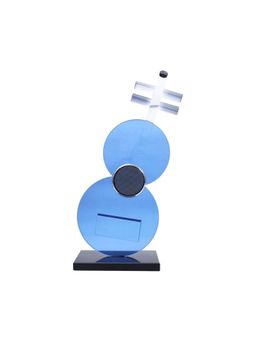 Smokey Cocktail - Crystal Guitar Decor-Small- Blue