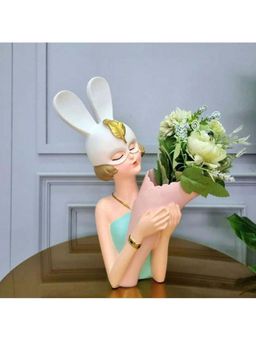Smokey Cocktail - Pretty Girl Flower Holder Statue - Green