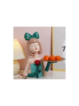 Smokey Cocktail - Charming Bow Girl Figurine - Green
