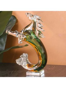 Smokey Cocktail - Crystal Mermaid Horse Decor - Green