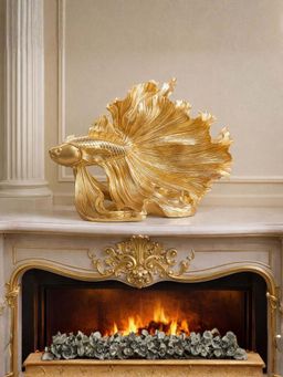 Smokey Cocktail - Siamese Fish Prosperity Charm Decor-Gold