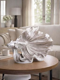 Smokey Cocktail - Siamese Fish Prosperity Charm Decor-Silver