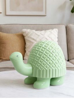 Smokey Cocktail - Ceramic Turtle Decor - Green