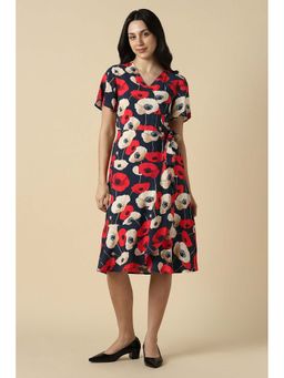 Allen Solly - Women Multi-Color Floral Casual Dress