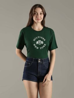 Tommy Hilfiger - Green Relaxed Fit Cotton T-Shirt