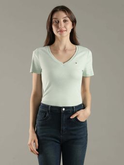 Tommy Hilfiger - Solid Slim Fit Cotton T-Shirt