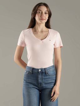 Tommy Hilfiger - Solid Slim Fit Cotton T-Shirt