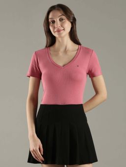 Tommy Hilfiger - Solid Slim Fit Cotton T-Shirt