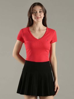 Tommy Hilfiger - Solid Slim Fit Cotton T-Shirt