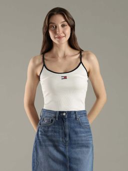 Tommy Hilfiger - Solid Slim Fit Cotton Cami Top