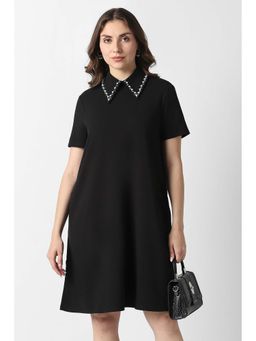 Van Heusen - Women Black Embellished Party Dress