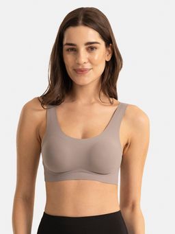 Jockey - 1845 Wirefree Soft Touch Microfiber Elastane Bonded Tech T-Shirt Bra - Grey