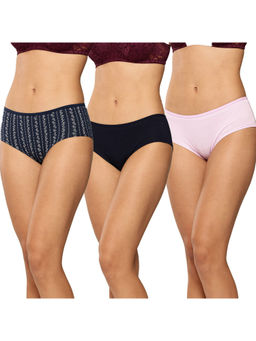 Leading Lady - Womens Boyshorts Briefs Panty Multi-Color (Pack of 3)