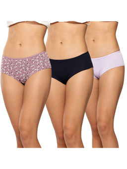 Leading Lady - Womens Boyshorts Briefs Panty Multi-Color (Pack of 3)