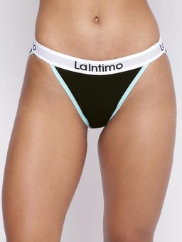 La Intimo - Moda Fashionable Brief Panty Black
