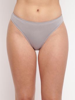 La Intimo - Glamo Rise High Leg Brief Grey