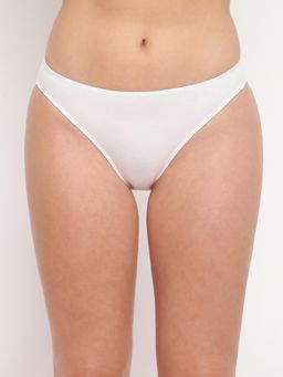 La Intimo - Glamo Rise High Leg Brief White