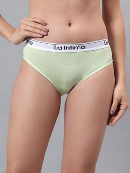 La Intimo - Low Rise Women Brief Green