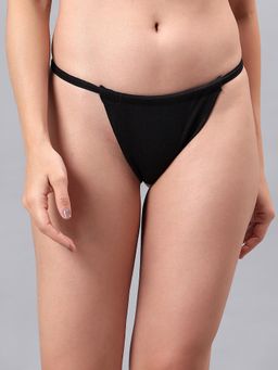 La Intimo - Low Rise Women G-String Thong Black