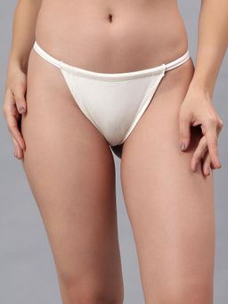 La Intimo - Low Rise Women G-String Thong White