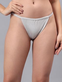 La Intimo - Low Rise Women G-String Thong Grey