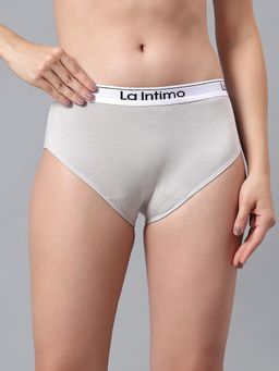 La Intimo - Low Rise Women Hipster Grey