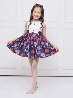 THE PONY & PEONY CO. - Purple Floral Sleeveless Dress