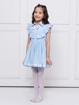 THE PONY & PEONY CO. - Light Blue Shirt Dress