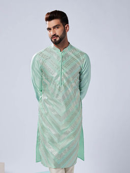 KISAH - Men Green Kurta