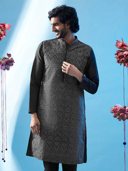 KISAH - Men Black Kurta
