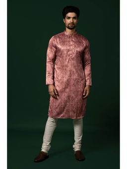 KISAH - Men Pink Kurta Churidar (Set of 2)