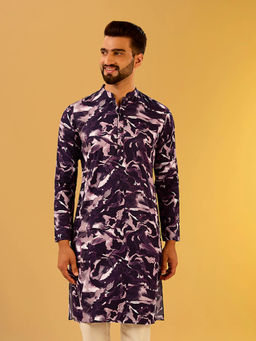 KISAH - Men Purple Kurta