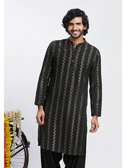 KISAH - Men Black Kurta