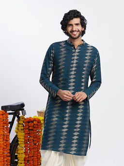 KISAH - Men Blue Kurta