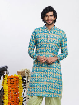 KISAH - Men Blue Kurta