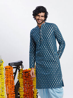 KISAH - Men Blue Kurta