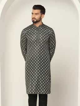 KISAH - Men Black Kurta