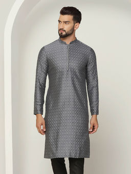 KISAH - Men Grey Kurta