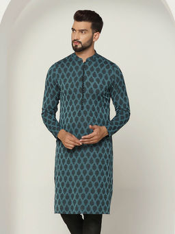 KISAH - Men Green Kurta