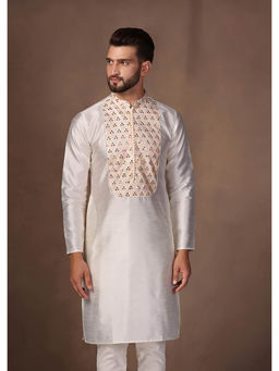 KISAH - Men White Kurta